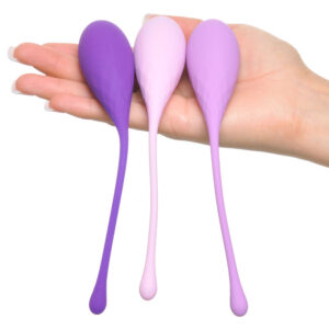 Fantasy for Her Train-Her Set — Kegel Weights, Silicone, Purple — Kegel Balls & Ben Wa Balls — view 4
