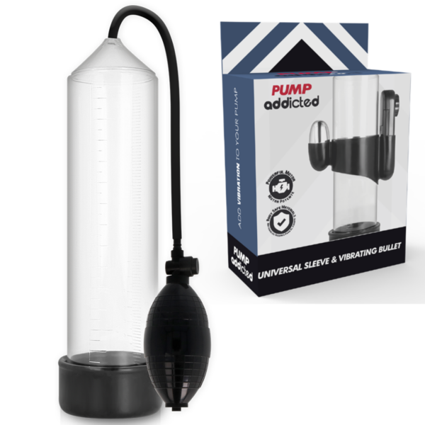 Pump Addicted Rx3 — Vibrating Penis Pump, Transparent — Penis Pumps
