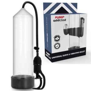 Pump Addicted Rx5 — Vibrating Penis Pump, Transparent — Penis Pumps