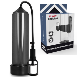 Pump Addicted Rx7 — Vibrating Penis Pump, Black — Penis Pumps