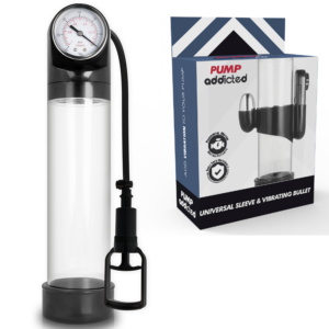Pump Addicted Rx9 — Vibrating Penis Pump, Transparent — Penis Pumps
