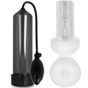 Pump Addicted Rx3 — Penis Pump, Pleasure Sleeve, Black — Penis Pumps