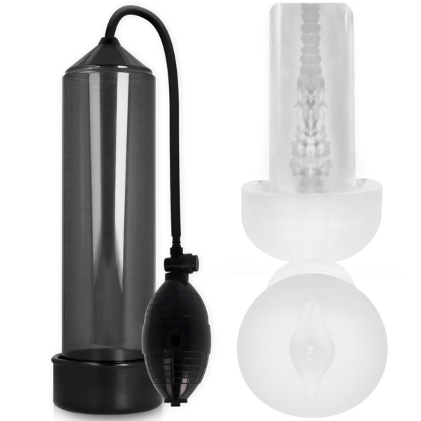 Pump Addicted Rx3 — Penis Pump, Pleasure Sleeve, Black — Penis Pumps