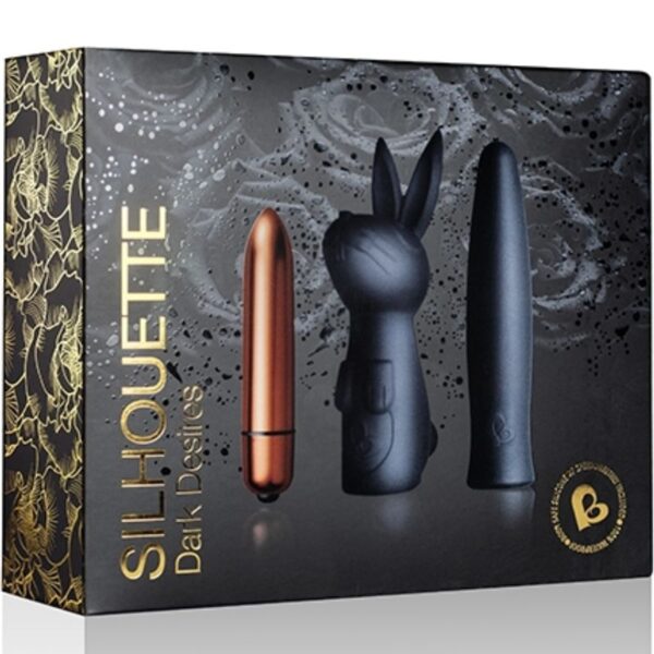 Rocks-Off Dark Desire Silhouette — Sex Toy Kit, Silicone — Bullet Vibrators — view 7