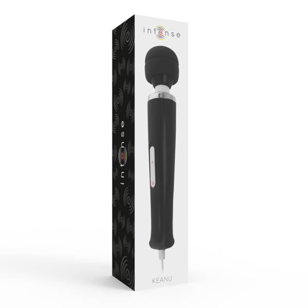 Intense Keanu — Wand Massager, Silicone, Black — Handheld Massagers — view 5