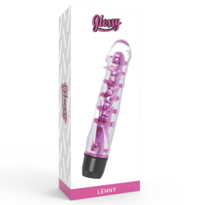 Glossy Lenny — Vibrator, Waterproof, Pink — Classic Vibrators — view 3