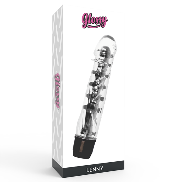 Glossy Lenny — Vibrator, Waterproof, Black — Classic Vibrators — view 3