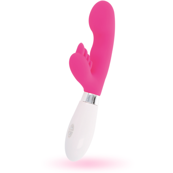 Glossy Elvis — Rabbit Vibrator, Silicone, Pink — Rabbit Vibrators — view 6