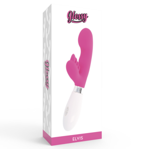 Glossy Elvis — Rabbit Vibrator, Silicone, Pink — Rabbit Vibrators — view 2
