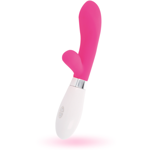 Glossy Jackson — Rabbit Vibrator, Silicone, Pink — Rabbit Vibrators — view 2
