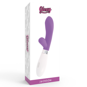 Glossy Jackson — Rabbit Vibrator, Silicone, Purple — Rabbit Vibrators — view 2
