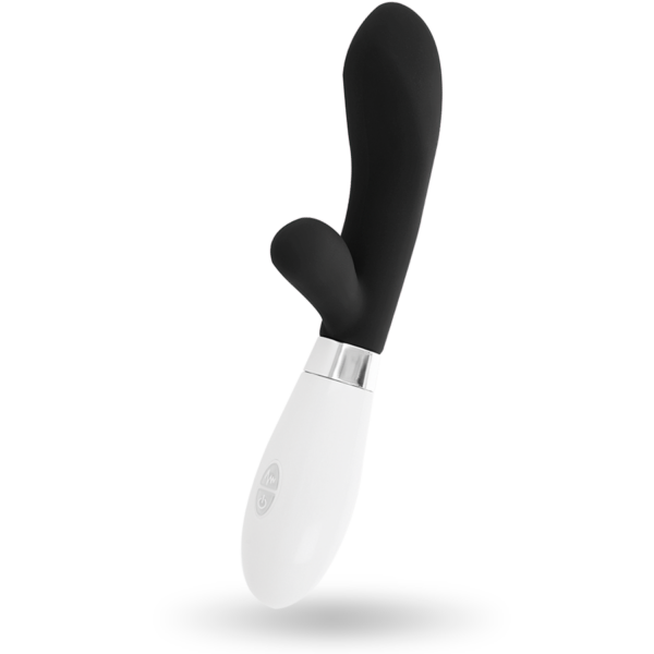 Glossy Jackson — Rabbit Vibrator, Silicone, Black — Rabbit Vibrators — view 6