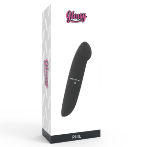 Glossy Phil — Mini Vibrator, Black — Mini Vibrators — view 3
