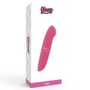 Glossy Phil — Mini Vibrator, Pink — Mini Vibrators — view 4