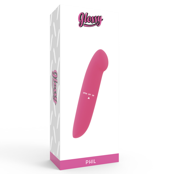 Glossy Phil — Mini Vibrator, Pink — Mini Vibrators — view 4