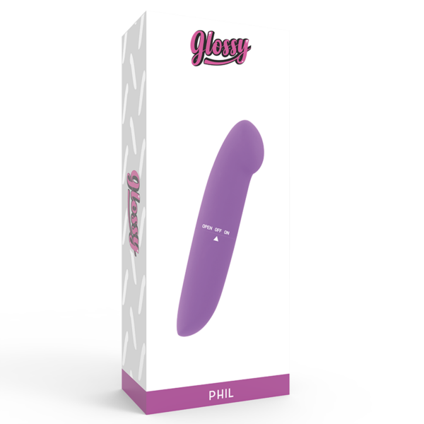 Glossy Phil — Mini Vibrator, Purple — Mini Vibrators — view 3
