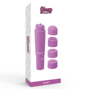 Glossy Kurt Pocket — Mini Vibrator, Waterproof, Purple — Clitoral Stimulators — view 4