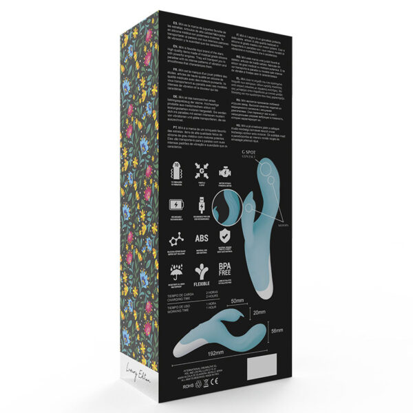 Mia Dresde — Rabbit Vibrator, Waterproof, Turquoise — G-Spot Vibrators — view 6