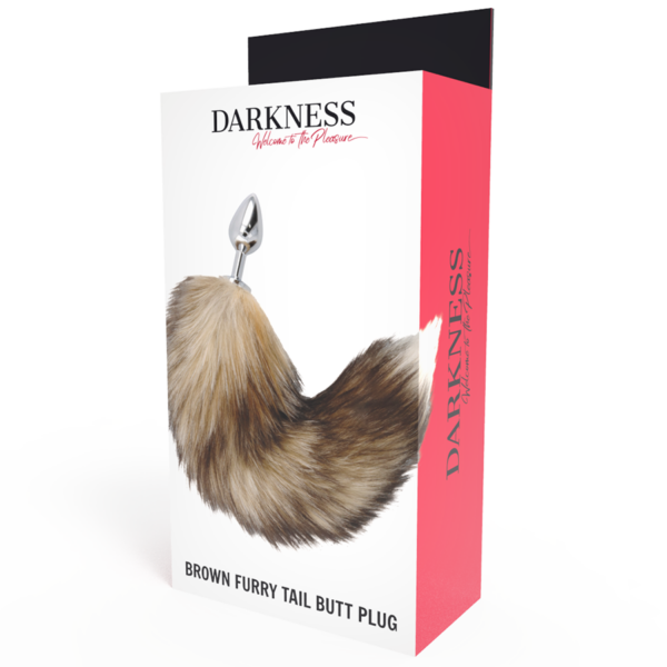 Darkness — Tail Butt Plug, 8 cm, Brown — Anal — view 2