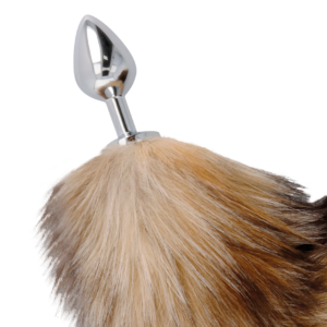 Darkness — Tail Butt Plug, 8 cm, Brown — Anal — view 3