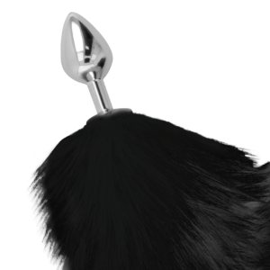 Darkness — Tail Butt Plug, 8 cm, Black — Anal — view 2