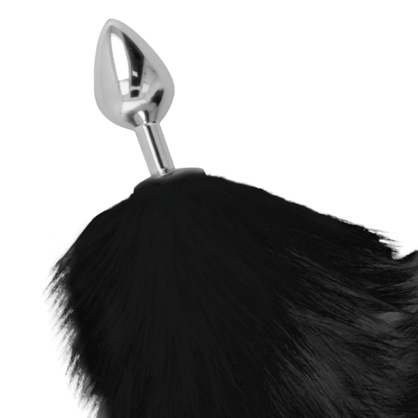 Darkness — Tail Butt Plug, 8 cm, Black — Anal — view 2