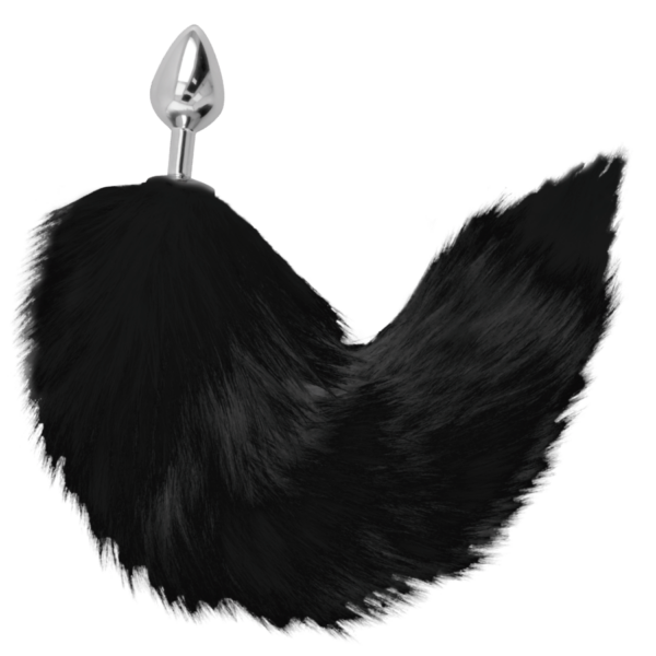 Darkness — Tail Butt Plug, 8 cm, Black — Anal — view 5