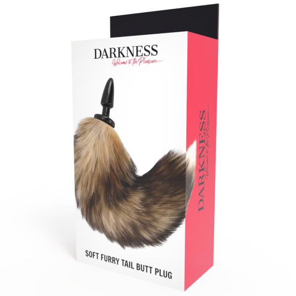 Darkness — Tail Butt Plug, Silicone, 10 cm, Natural — Anal — view 3
