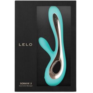 LELO Soraya 2 — Rabbit Vibrator, Waterproof, Aqua Green — Rabbit Vibrators — view 3