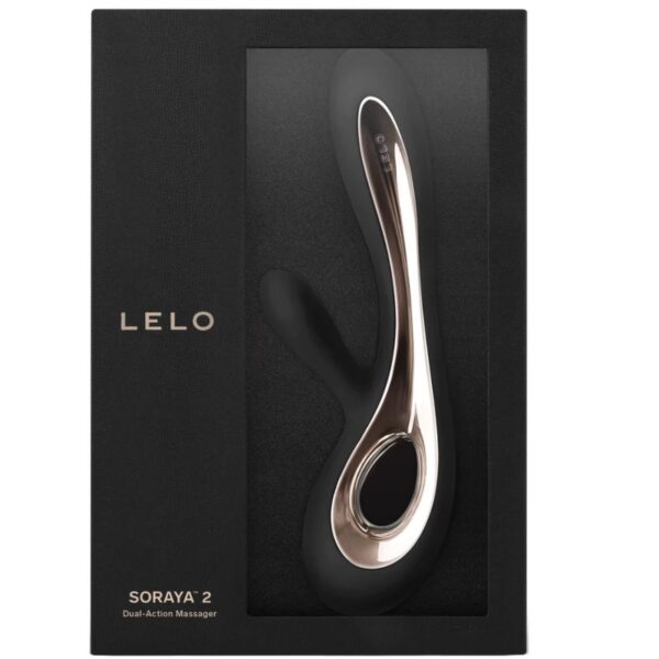 LELO Soraya 2 — Rabbit Vibrator, Waterproof, Black — Rabbit Vibrators — view 3