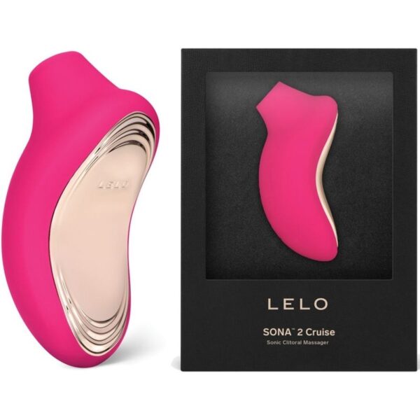 LELO Sona 2 Cruise — Clitoral Stimulator, Waterproof, Fuchsia — Air Pulse Vibrators — view 3