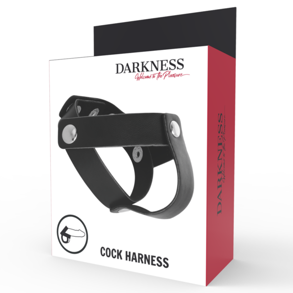 Darkness — Cock Ring, Leather with Rivets — Classic Cock Rings — view 5