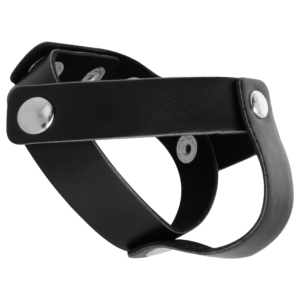 Darkness — Cock Ring, Leather with Rivets — Classic Cock Rings — view 2