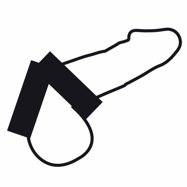 Darkness Double — Cock Ring, Leather and Rubber — Classic Cock Rings — view 3