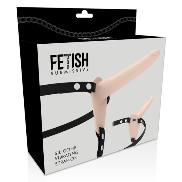 Fetish Submissive — Vibrating Strap-On, Silicone, 15 cm, Flesh — Strap-Ons & Harnesses — view 6