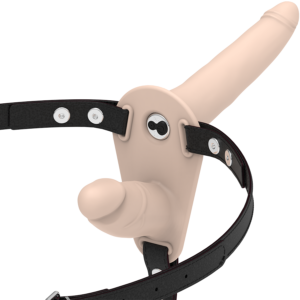 Fetish Submissive Double — Vibrating Strap-On, Silicone, Flesh — Double Penetration Strap-Ons