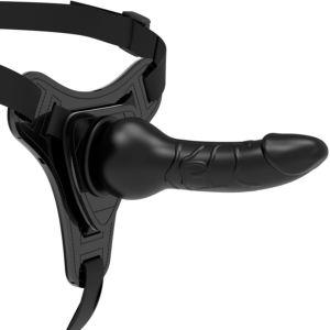 Fetish Submissive Realistic — Strap-On, Silicone, 16 cm, Black — Non-Vibrating Harnesses