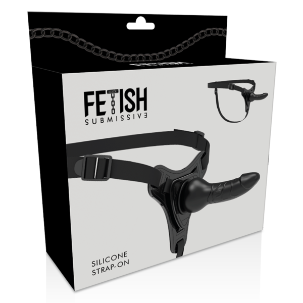Fetish Submissive Realistic — Strap-On, Silicone, 16 cm, Black — Non-Vibrating Harnesses — view 5