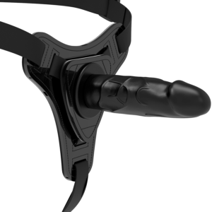 Fetish Submissive Realistic — Strap-On, Silicone, 15 cm, Black — Non-Vibrating Harnesses