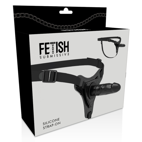 Fetish Submissive Realistic — Strap-On, Silicone, 15 cm, Black — Non-Vibrating Harnesses — view 5