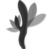 Black & Silver Kaultz — Rabbit Vibrator, Rechargeable — G-Spot Vibrators