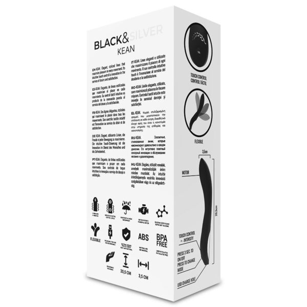Black & Silver Kean — G-Spot Vibrator, Rechargeable — G-Spot Vibrators — view 10