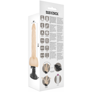 Basecock Bendable — Realistic Vibrator, Suction Cup, 21 cm — Realistic Vibrators — view 4