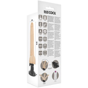 Basecock Bendable — Realistic Vibrator, Suction Cup, 18.5 cm — Realistic Vibrators — view 2