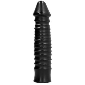 All Black Ribbed — Dildo, 26 cm, Black — Anal Dildos — view 3