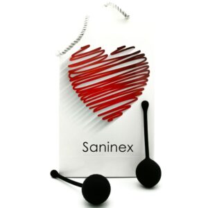 Saninex Clever — Kegel Balls, Silicone, Black — Ben Wa Balls