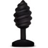G-vibe Gplug Twist — Vibrating Butt Plug, Rechargeable, Black — Anal