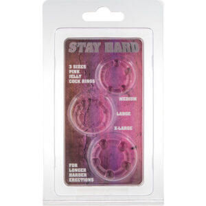 Seven Creations — Cock Ring Set, Silicone, Pink — Classic Cock Rings — view 2