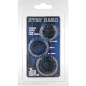 Seven Creations — Cock Ring Set, Silicone, Black — Classic Cock Rings — view 2