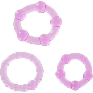 Seven Creations — Cock Ring Set, Silicone, Lilac — Classic Cock Rings